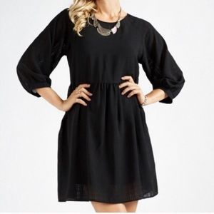 Black Chiffon Dress! NWT!  Sz Large.